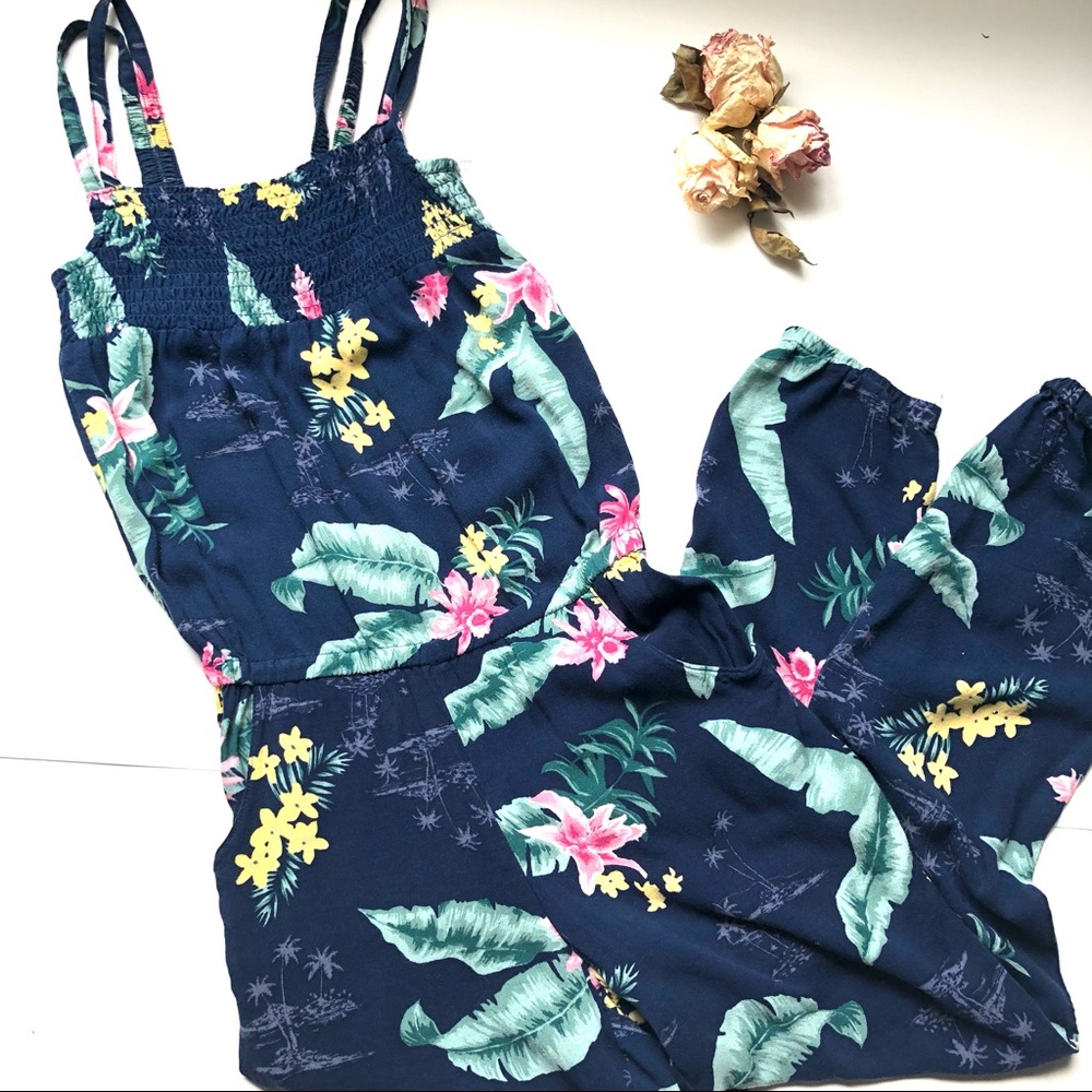 Logg by H&M Girls tropical floral romper - 10-11 yr